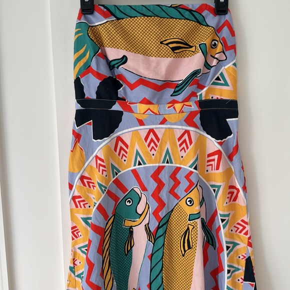 Anthropologie Multicolor Strapless Dress - Picture 5 of 12